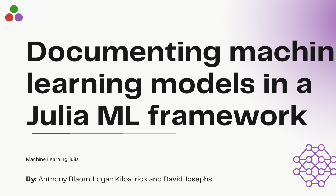 Julia for machine store learning