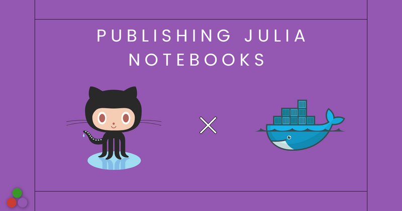 Cover image for Publishing Julia Notebooks with Docker and GitHub Actions (II: GitHub actions)