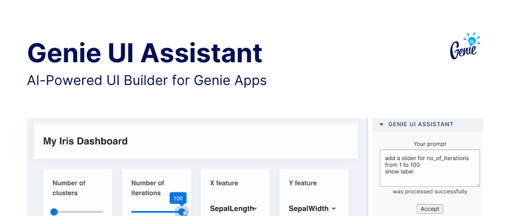 Cover image for Introducing Genie UI Assistant: the AI-powered UI builder for Genie apps