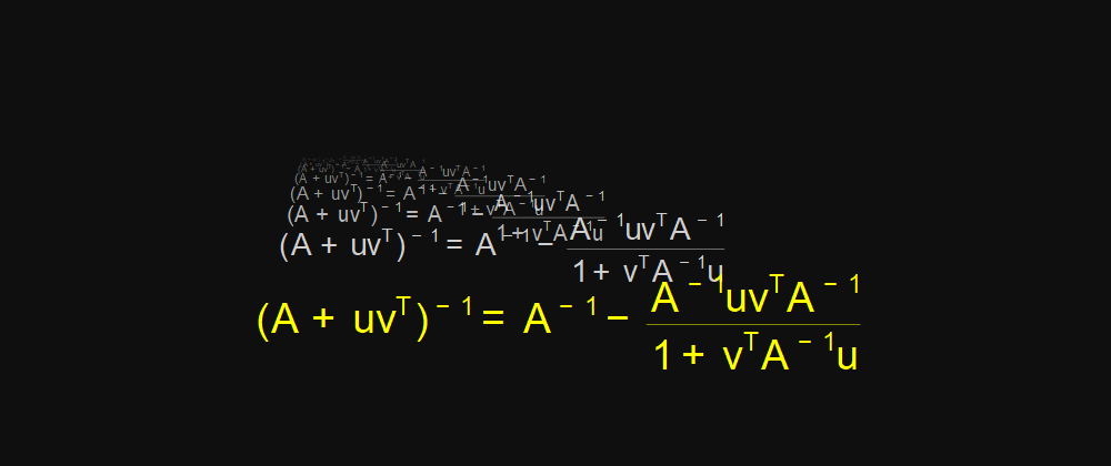 Cover image for Exploring the Matrix Inversion Lemma in Julia