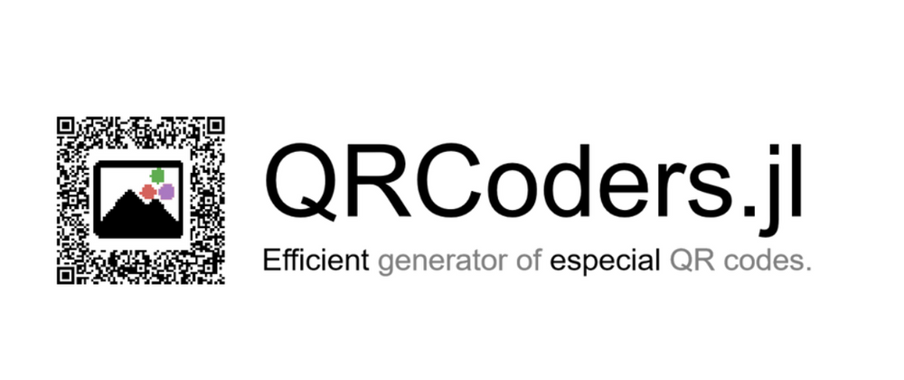 Cover image for QRCoders.jl: Efficient generator for especial QR codes in Julia