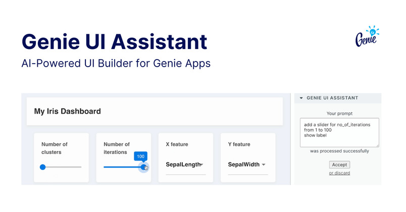Cover image for Introducing Genie UI Assistant: the AI-powered UI builder for Genie apps
